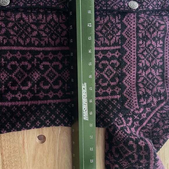 Skyr‎ Sweater Wool Cardigan Button Up Vintage Heavyweight Womens Medium - Picture 5 of 7